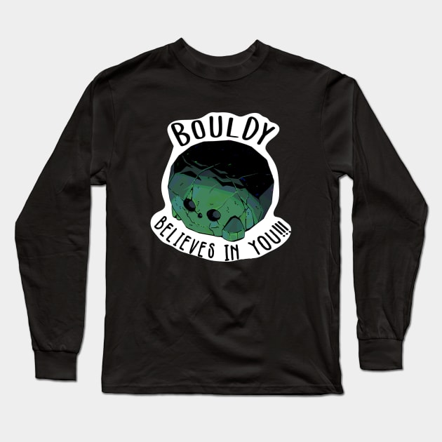 Bouldy believes in you Long Sleeve T-Shirt by CieloMarie